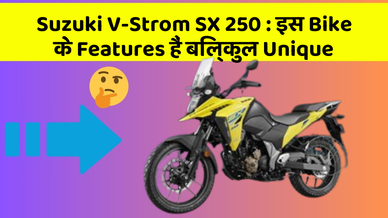 Suzuki V-Strom SX 250: इस Bike के Features हैं बिल्कुल Unique